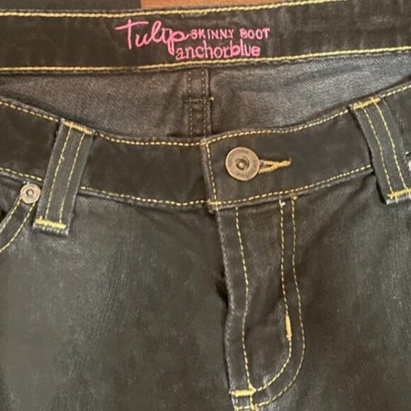 Anchor Blue Tulip Skinny Boot Cut Jeans - Picture 4 of 6